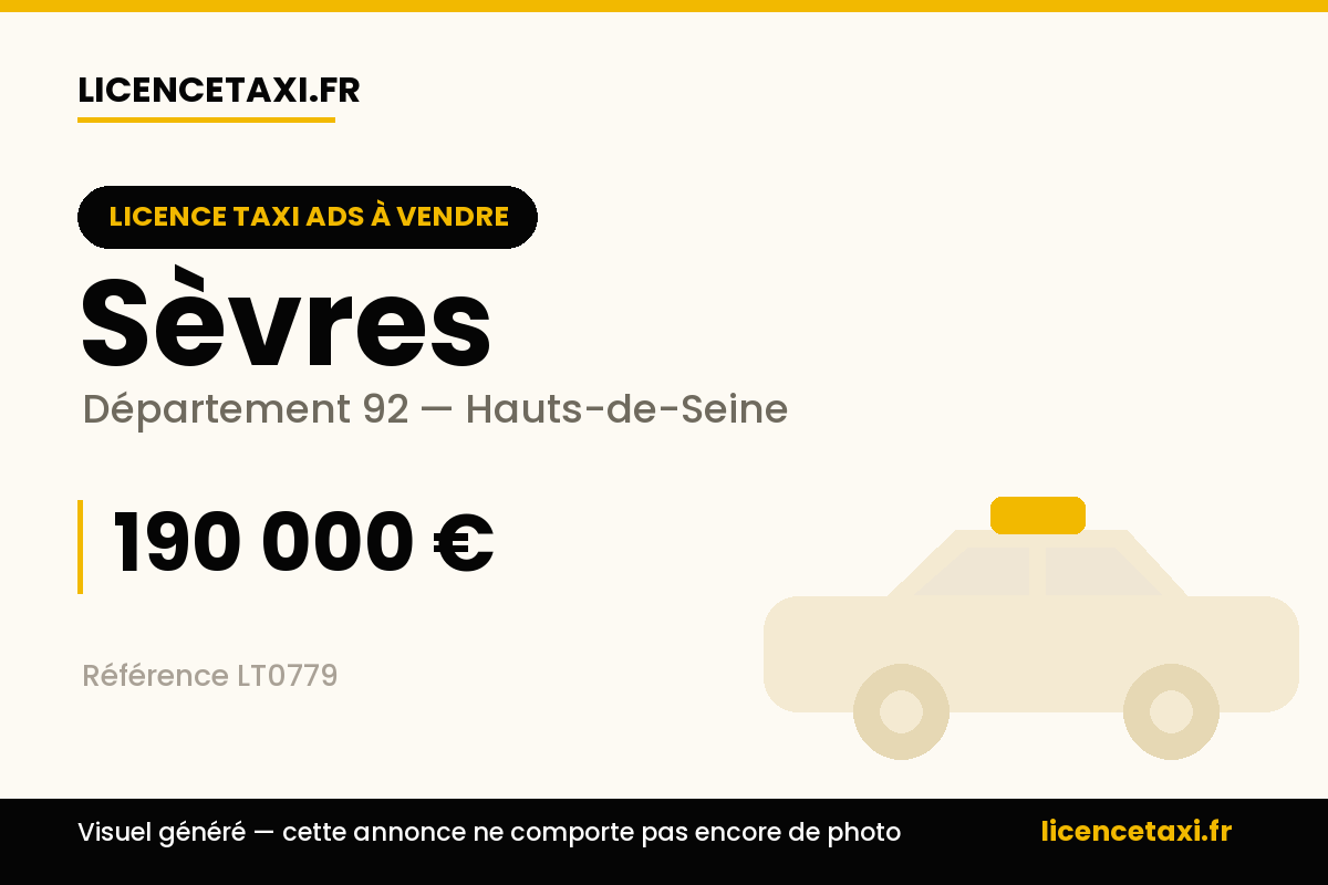 VENTE LICENCE CONVENTIONNÉE SÈVRES 92
