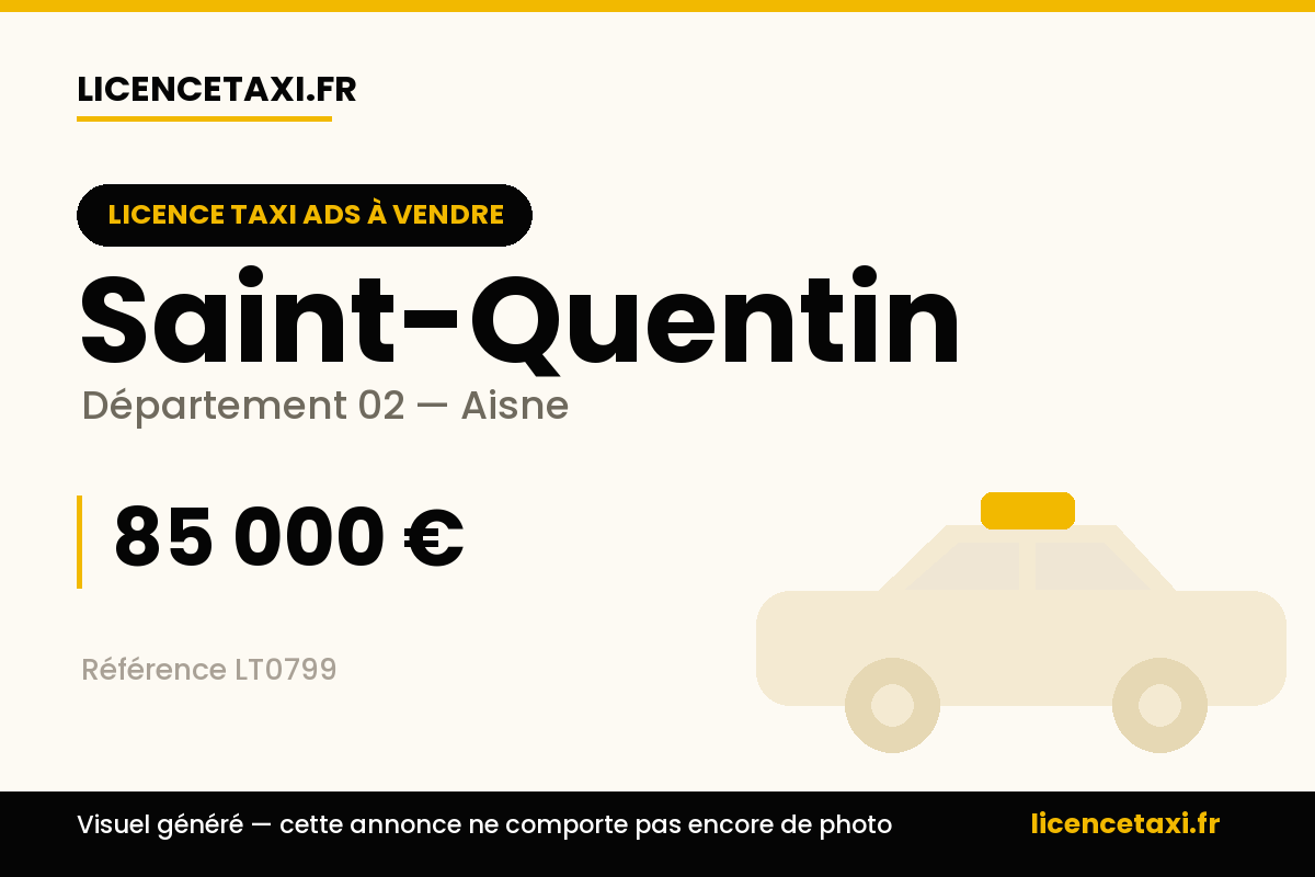 VENTE DE 3 LICENCES DE TAXIS CONVENTIONNES (CPAM)