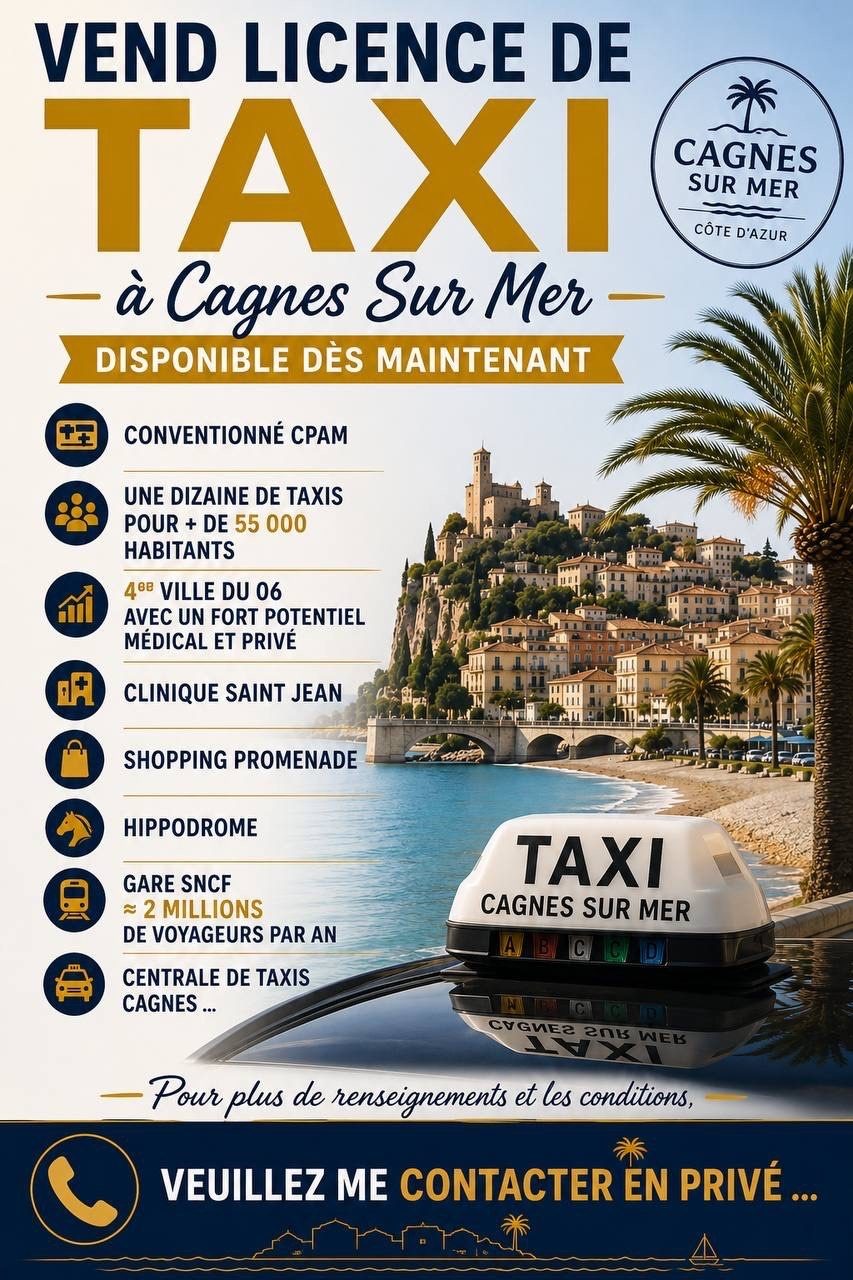 Licane Taxi Cagnes sur Mer